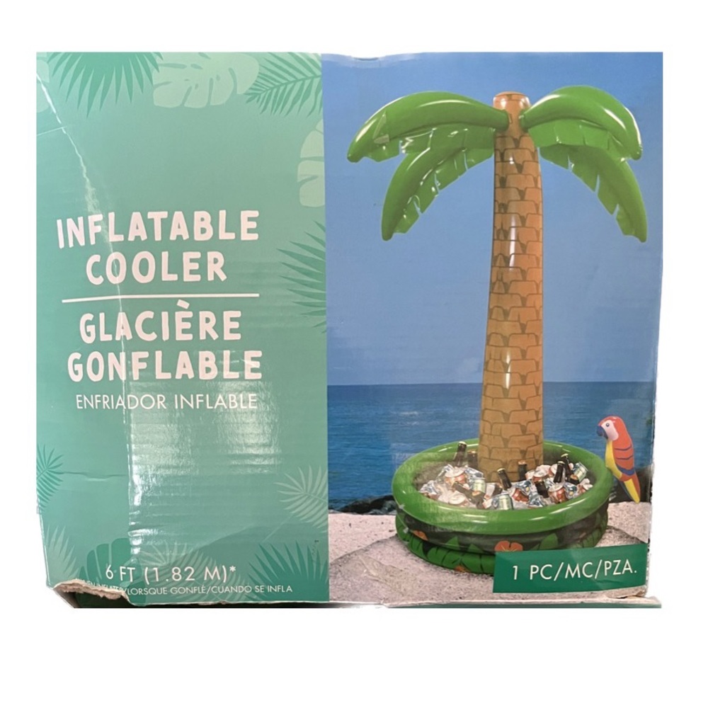 Jumbo Inflatable Palm Tree Cooler - Picture 2 of 2